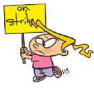 on strike